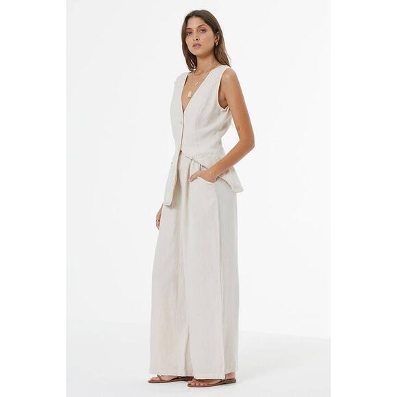 Young Fabulous & Broke Loa Vest in Seasalt S - Picture 2 of 4